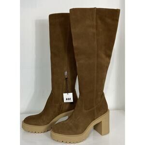 Dolce Vita NWT Corry H2O Brown Suede Platform Knee High Boots Size 6